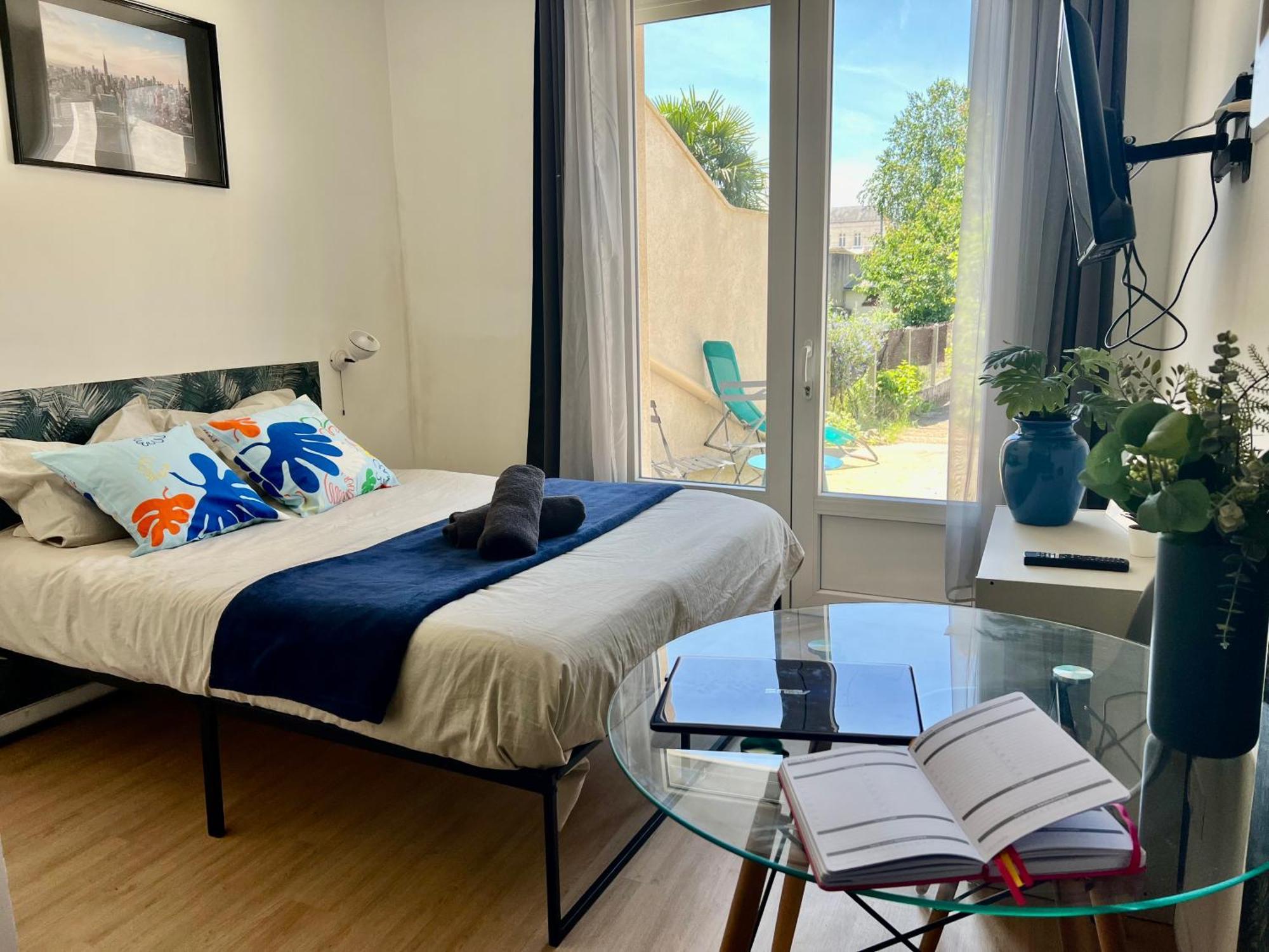 Studios Cozy 2A4 Pers Avec Jardin I Proche Futuroscope Chatellerault Luaran gambar