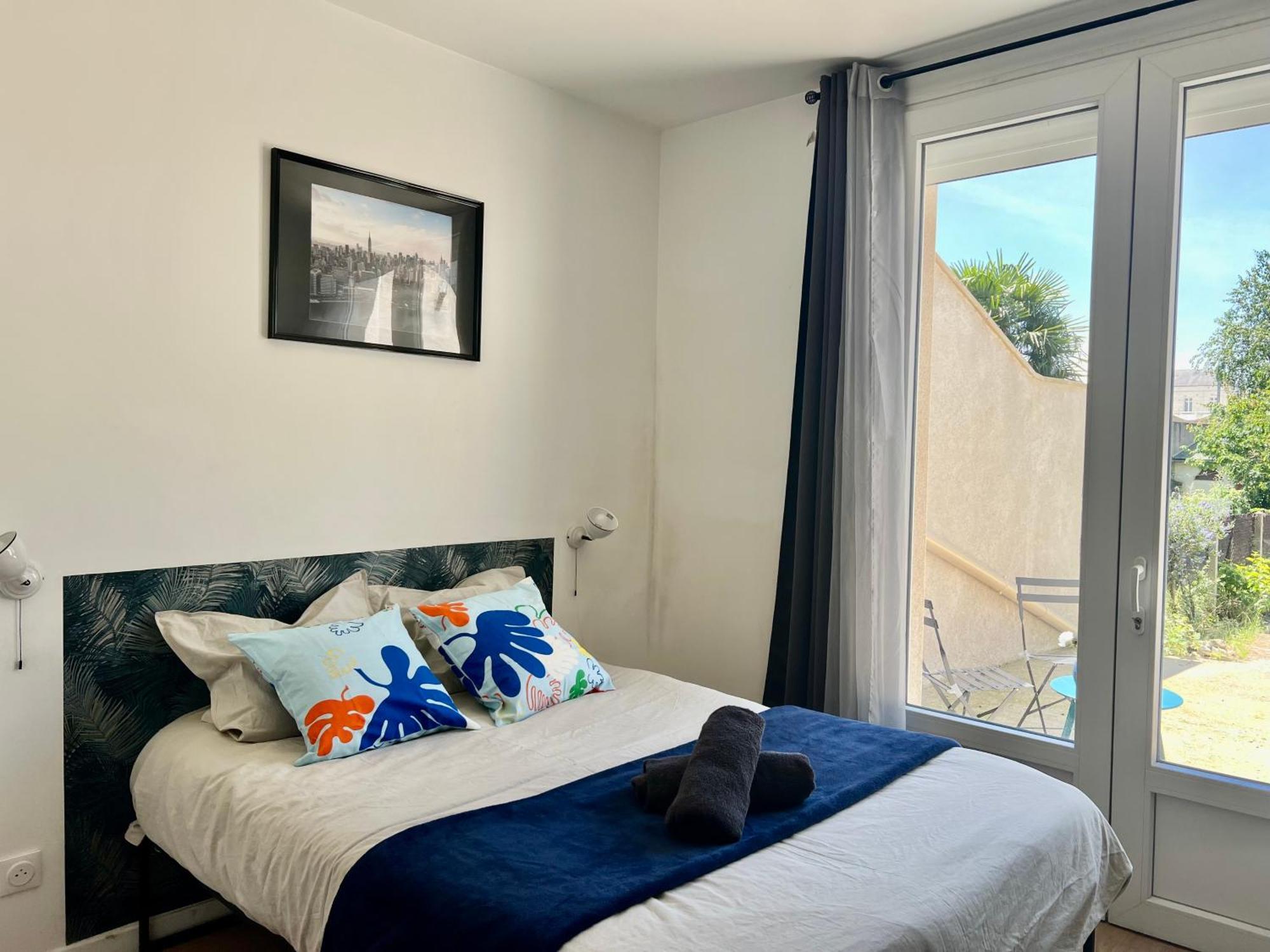 Studios Cozy 2A4 Pers Avec Jardin I Proche Futuroscope Chatellerault Luaran gambar